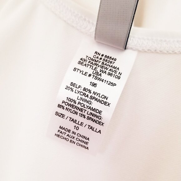 Tommy Bahama Pearl Wrap-Front One-Piece Swimsuit White Size 10 Summer Pool Beach - Picture 9 of 15